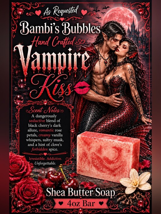 Hand Crafted Other - New! Hand Crafted Vampire Kise Shea Butter Soap 4oz